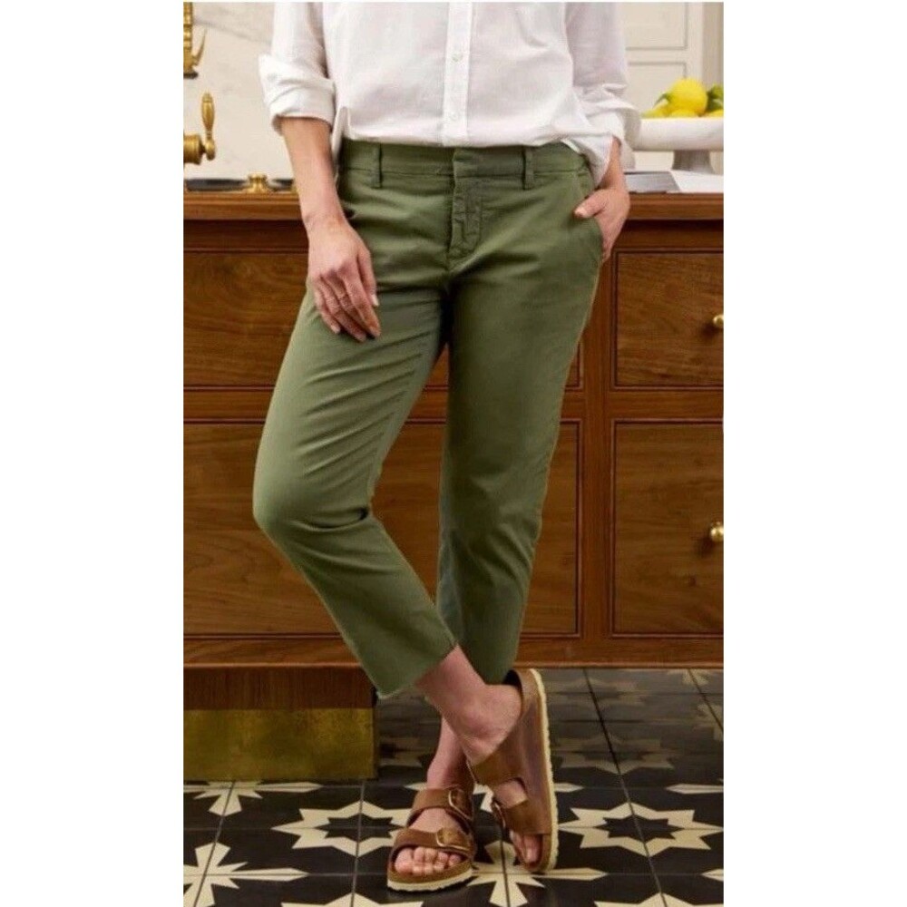 NWT Frank & Eileen Wicklow Italian Chino Pants Army Green Size O